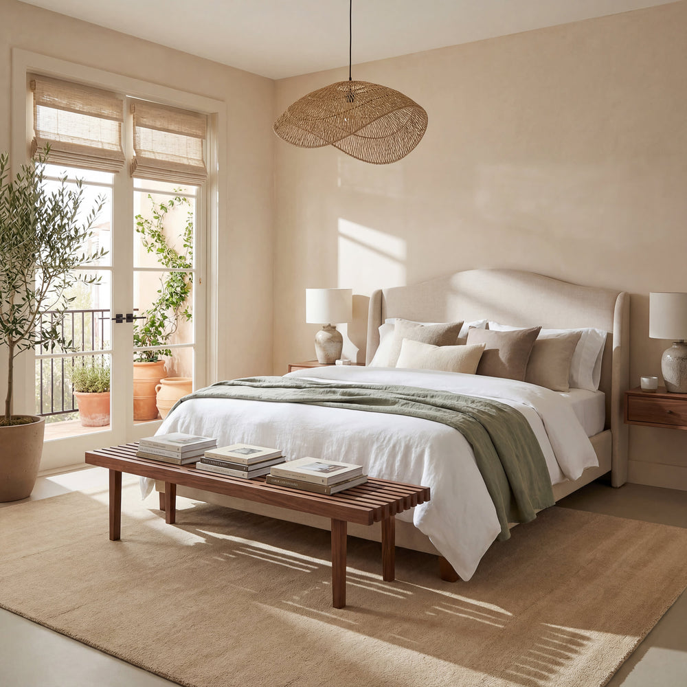 Iania Modern Solid Rug | Ivory