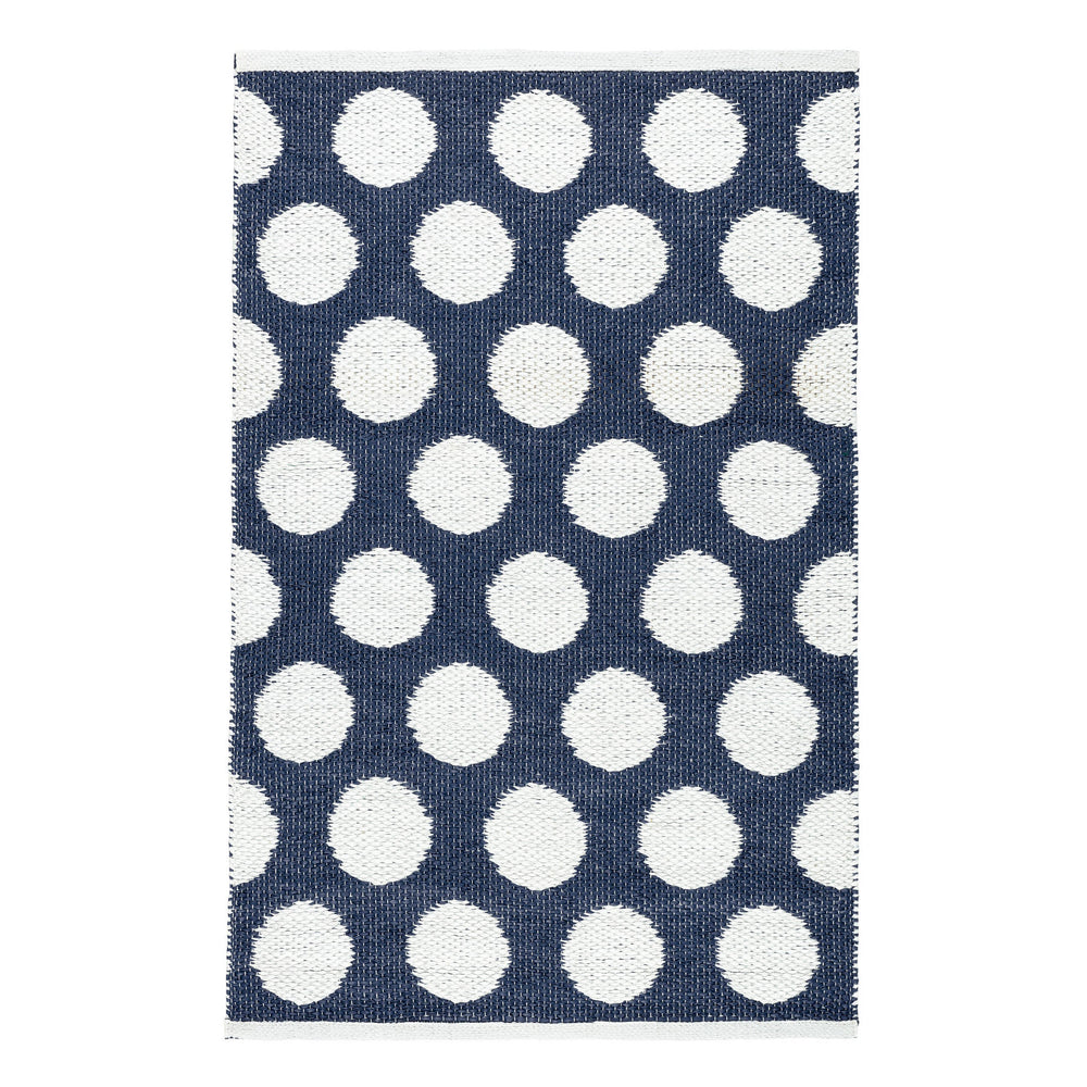 Dot Handwoven Indoor/Outdoor Rug | Navy