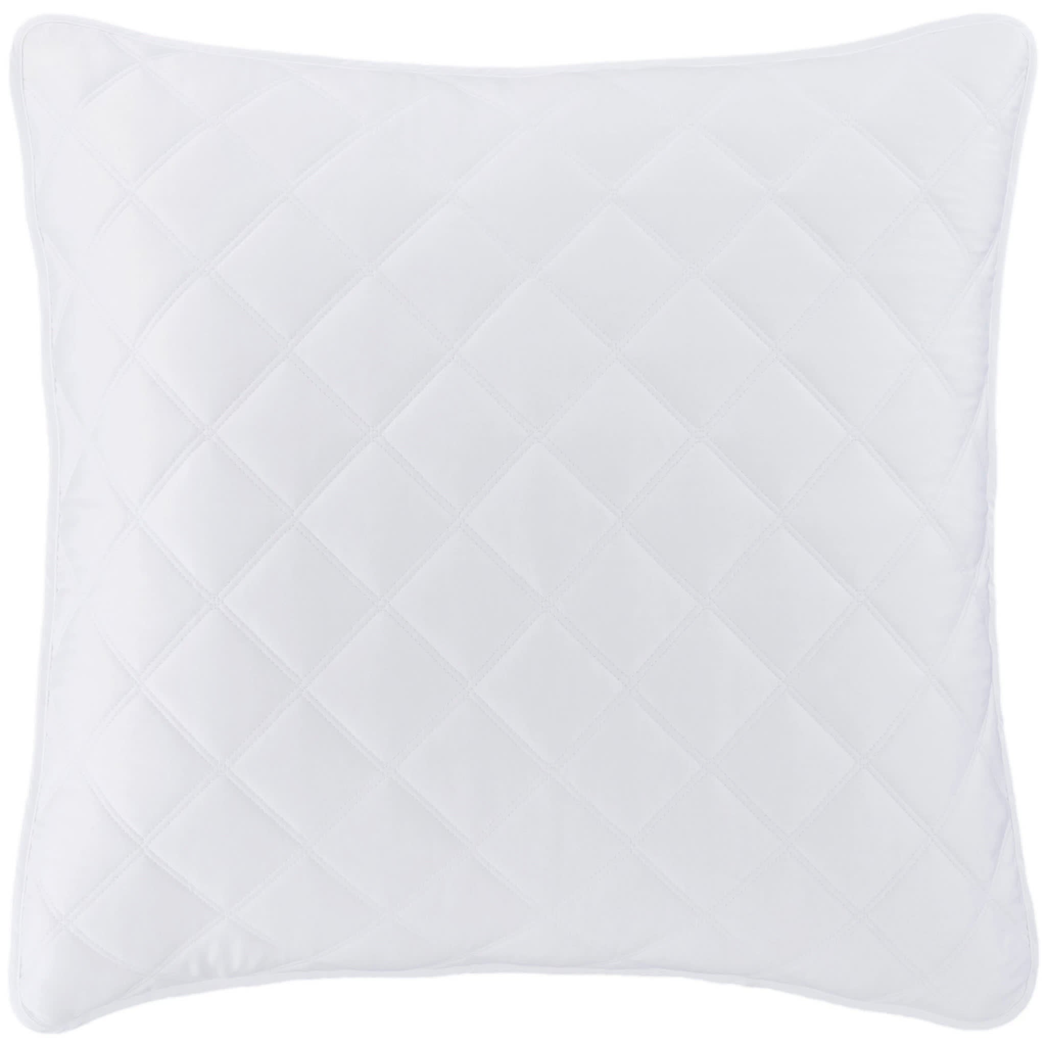 Quilted Silken Solid Sham | White Euro