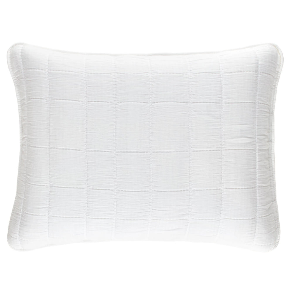 Monet Quilted Sham | White