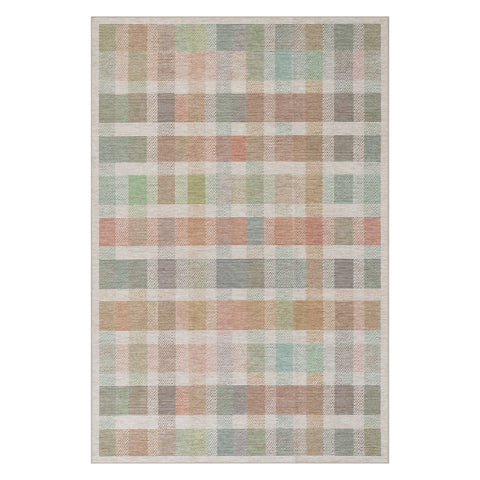 Chanan Farmhouse Plaid Machine Washable Rug | Multi