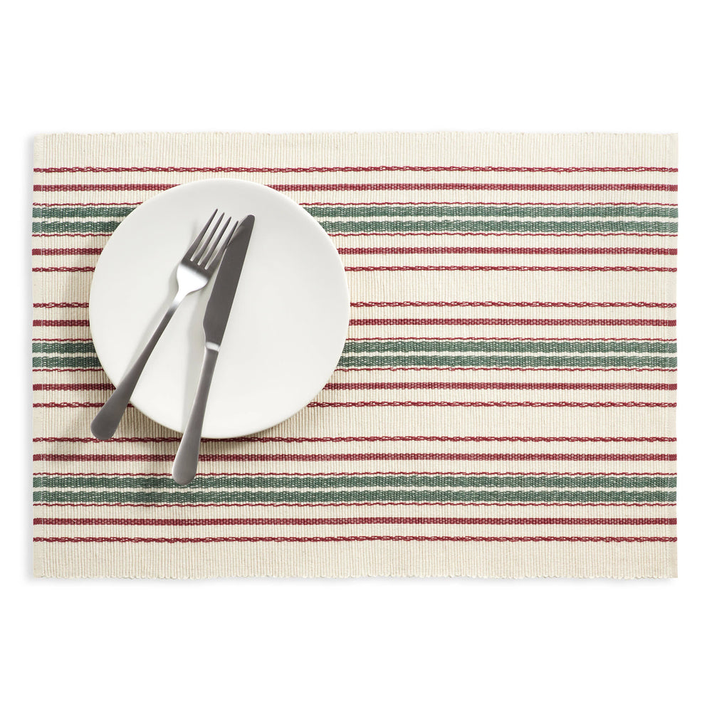 Tinsley Stripe Placemat Set of 4 | Merlot