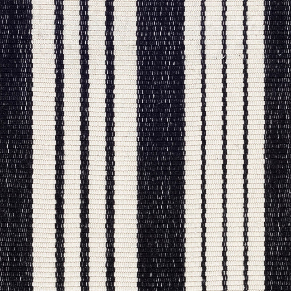 Birmingham Handwoven Cotton Rug Swatch | Black