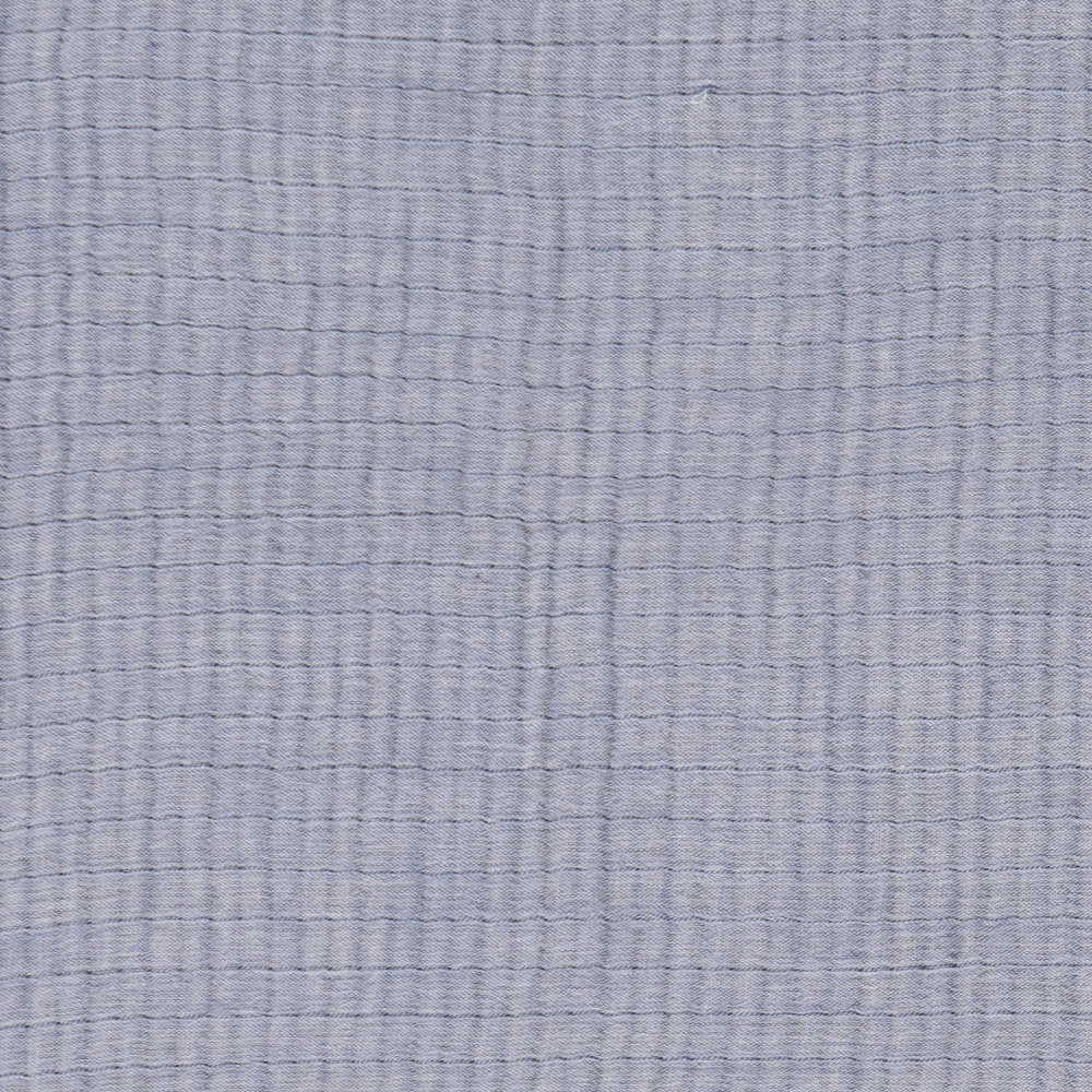 Crinkle Gauze Blanket Swatch | Denim
