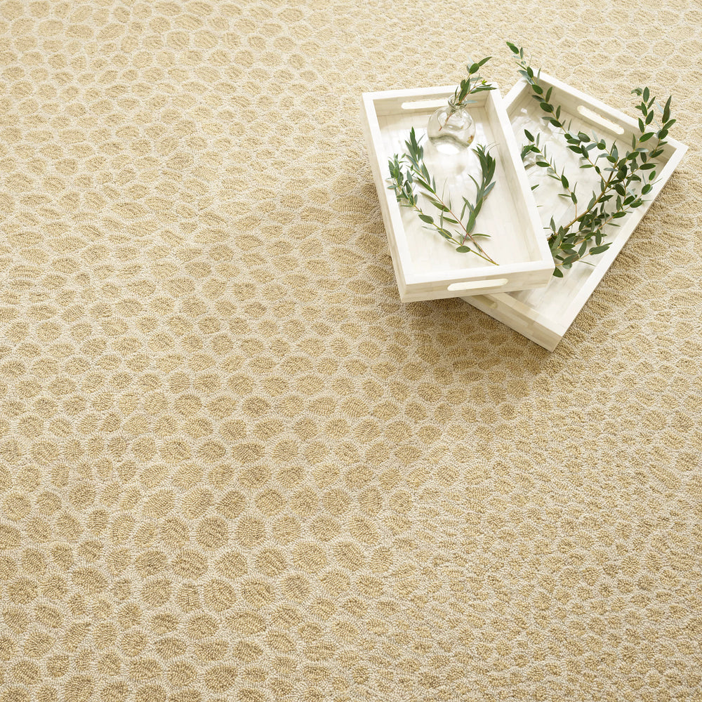 Anya Hand Micro Hooked Wool Custom Rug | Yellow