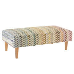 Poppy Multi Custom Rug Ottoman | Multi