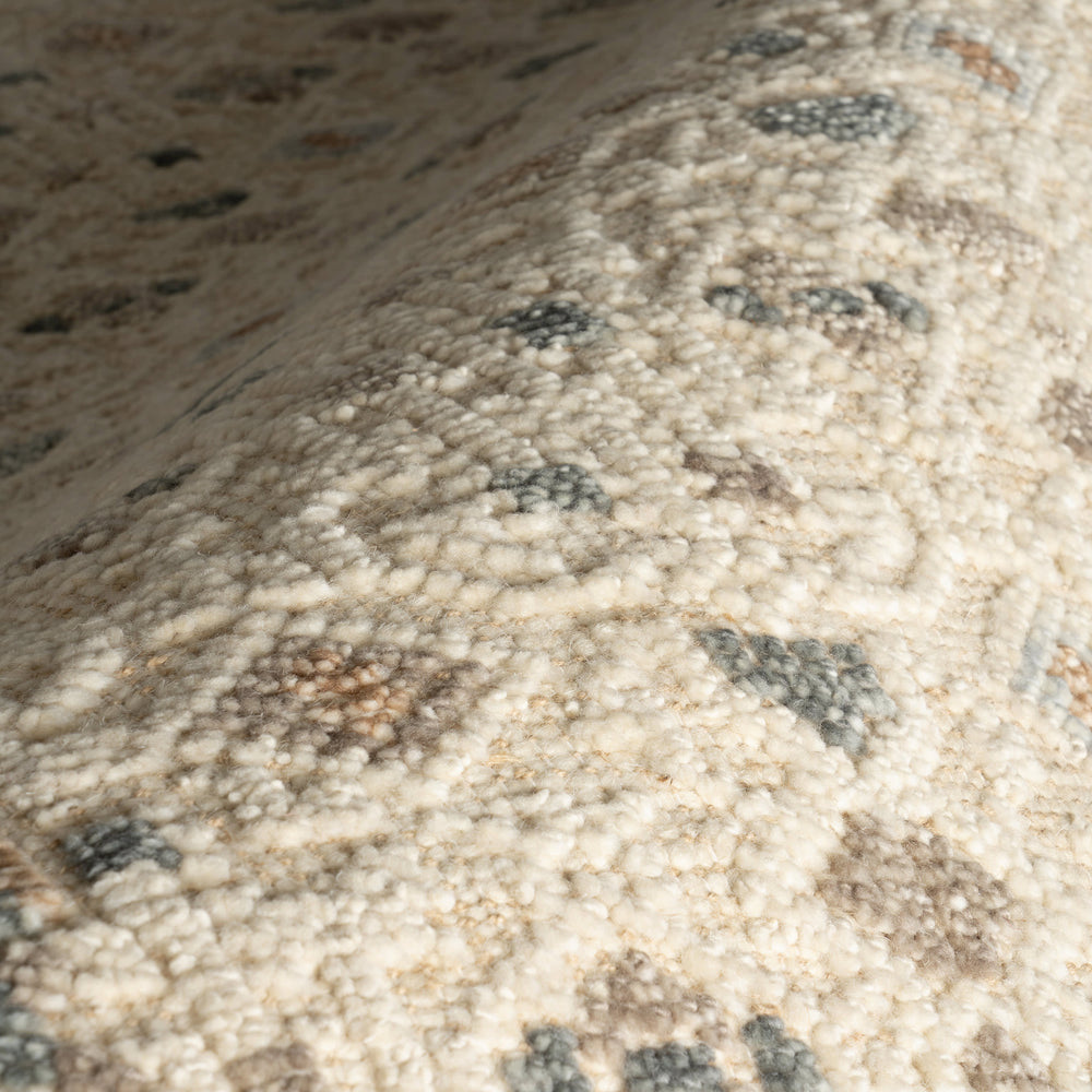 Emory Hand Knotted Wool Rug | Ivory