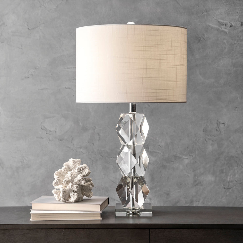 27-inch Crystal on the Rocks Table Lamp | Clear
