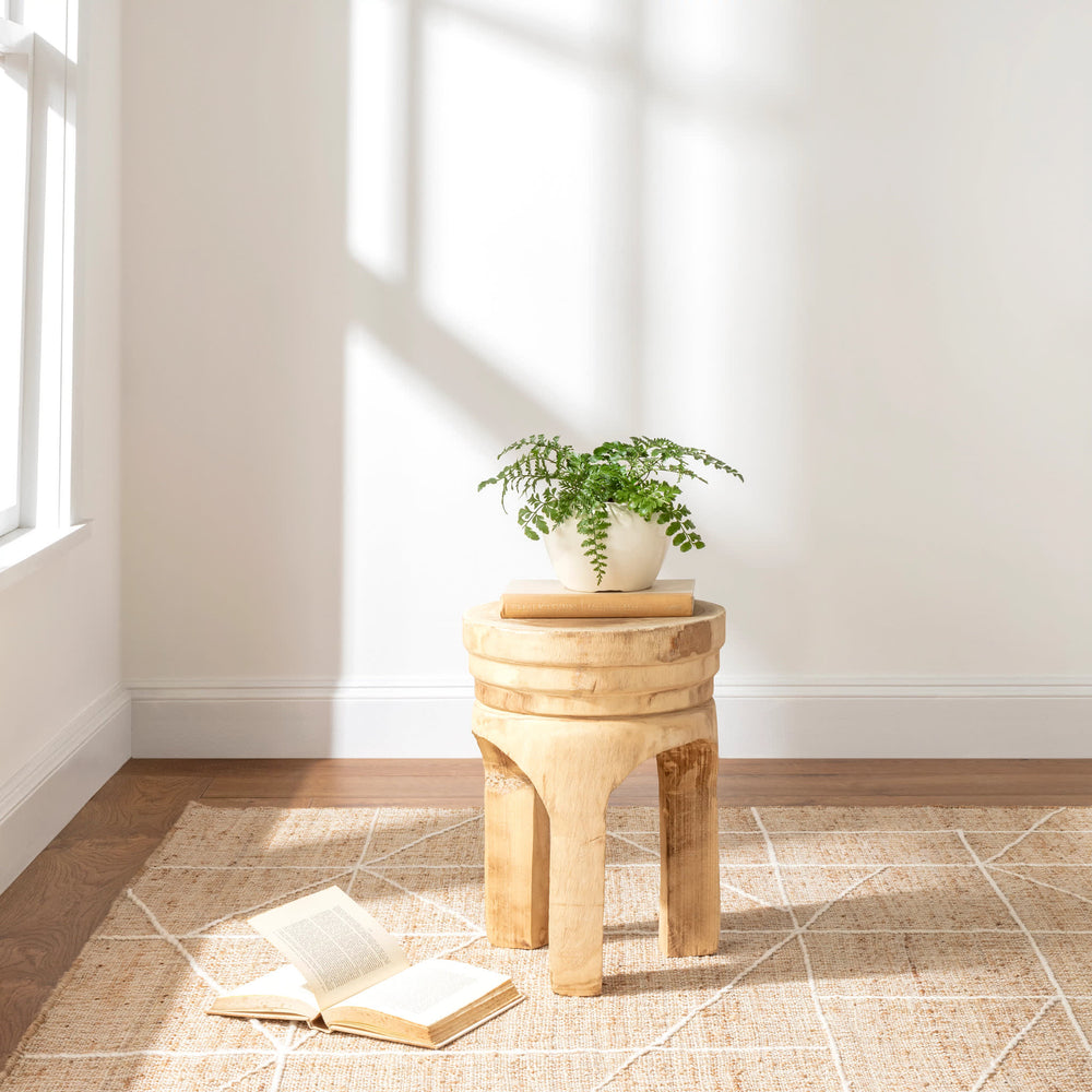 Judson Handwoven Jute Rug | Natural/Ivory