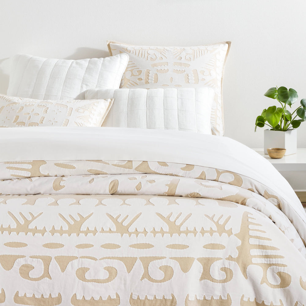 Knight Wood Cutwork Coverlet | Natural