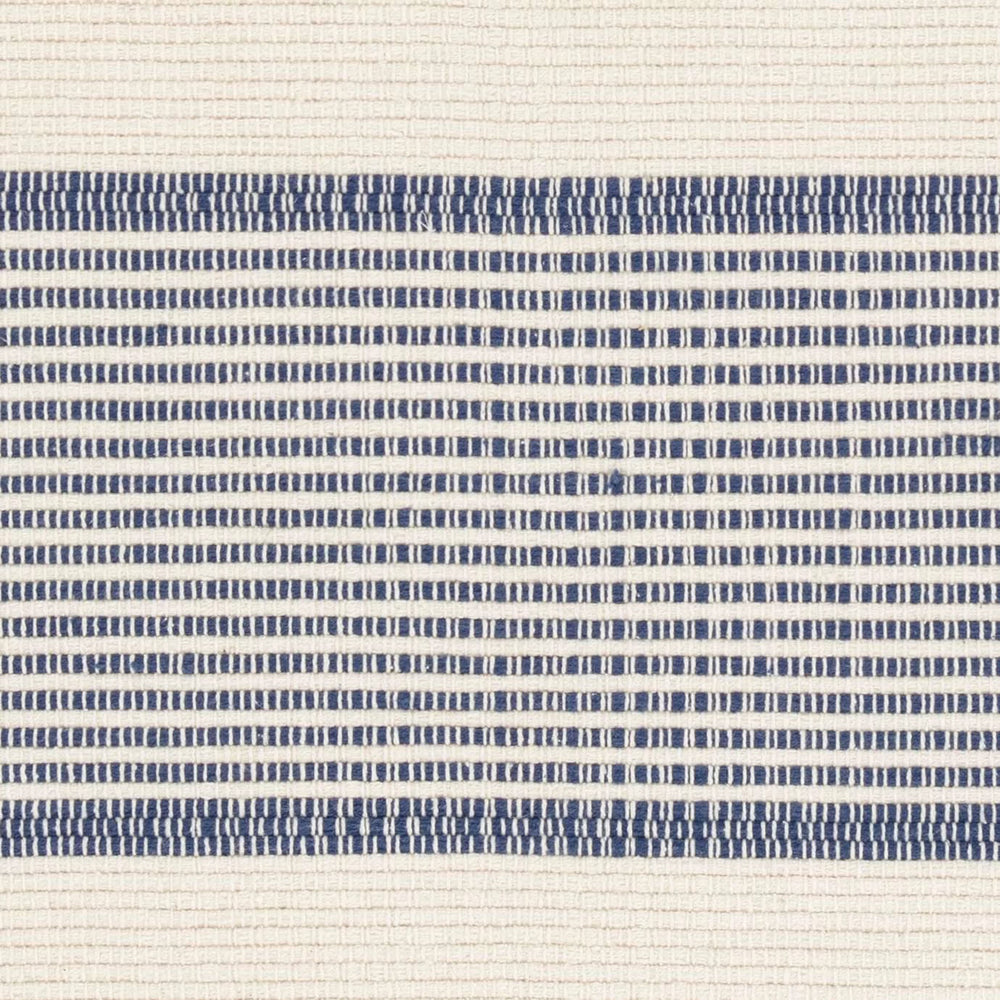 La Mirada Handwoven Cotton Rug Swatch | Navy