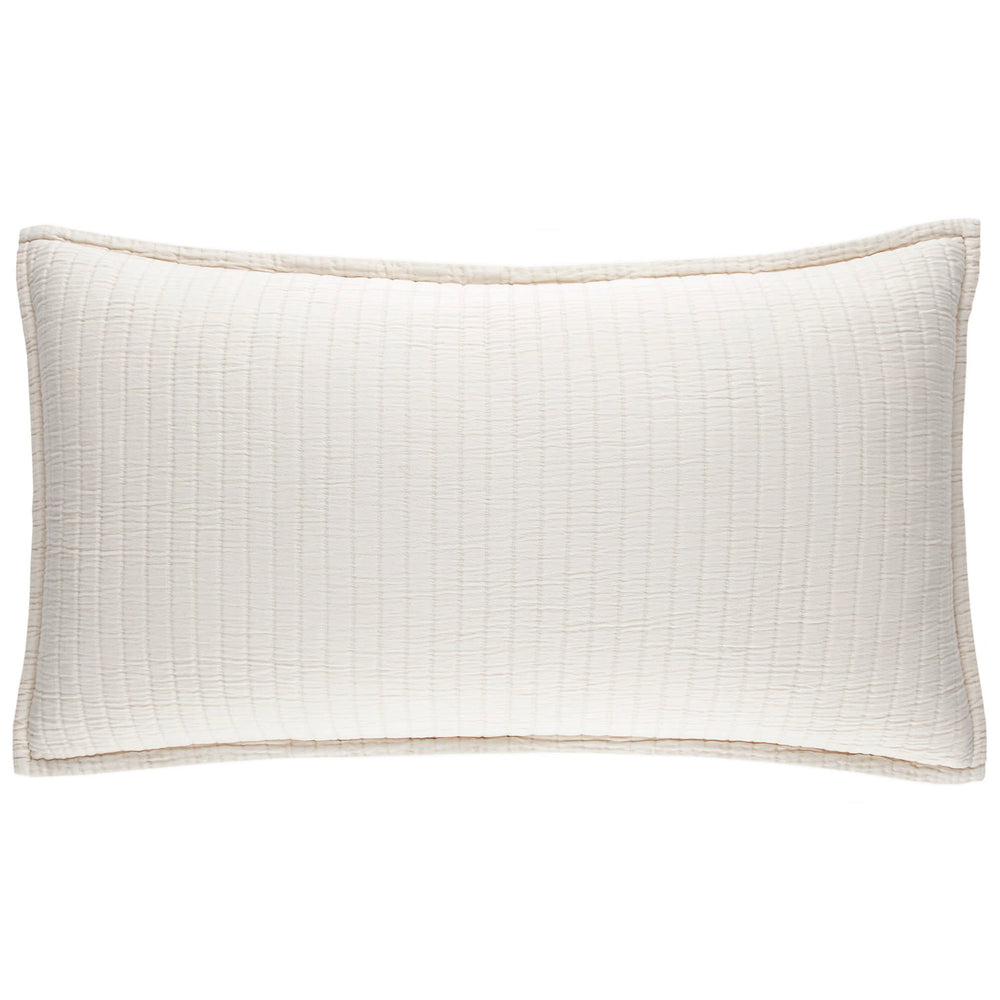 Boyfriend Matelasse Sham | Ivory