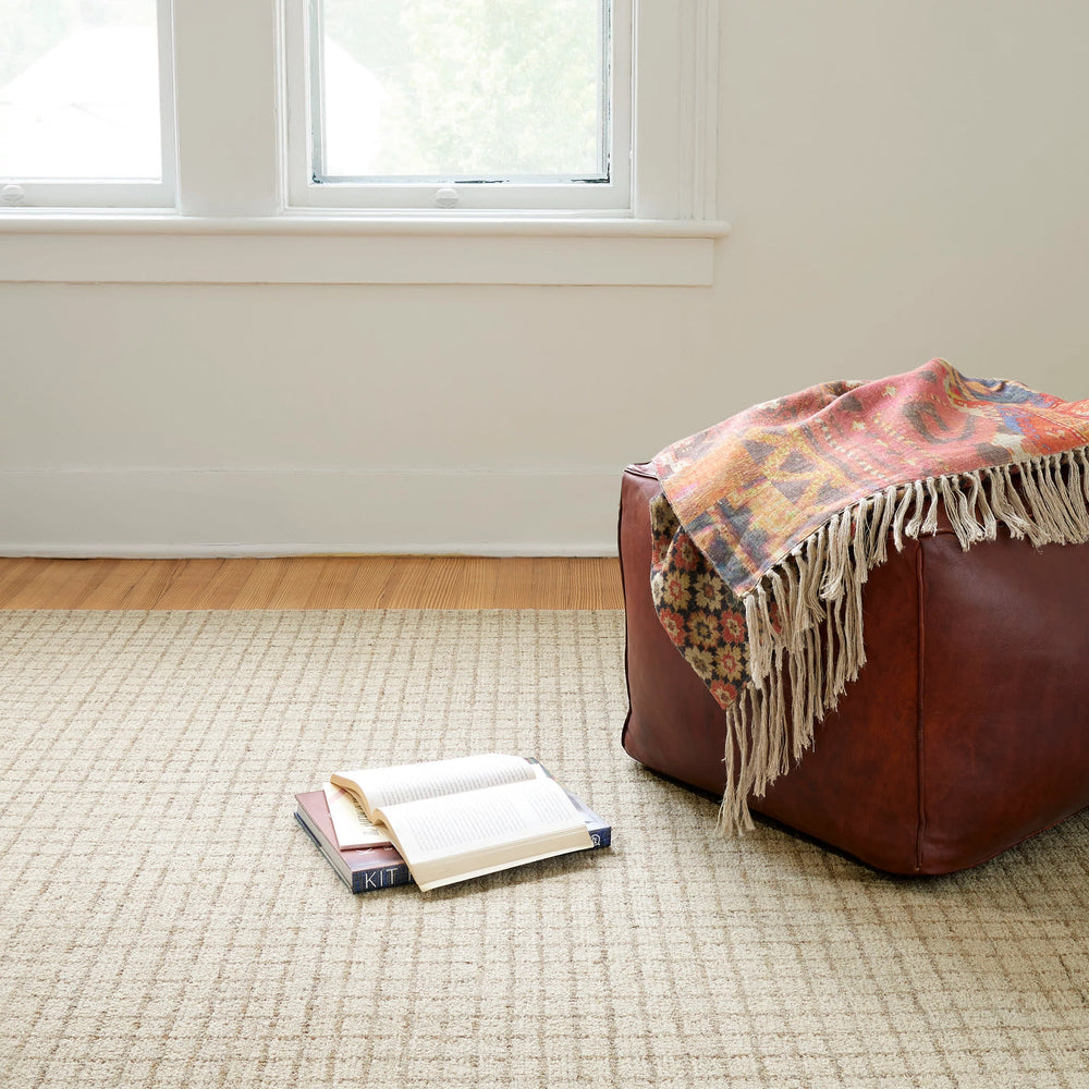 Conall Hand Micro Hooked Wool Rug | Natural