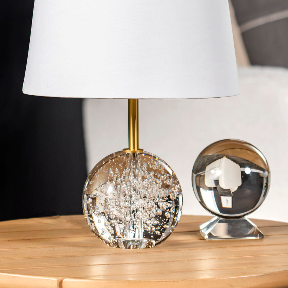 17-inch Crystal Ball Table Lamp | Clear