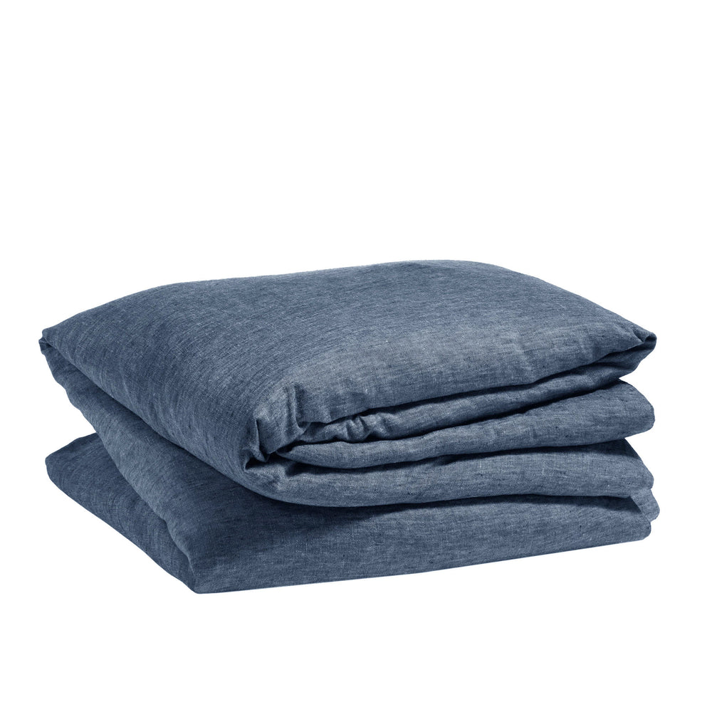 Jovi Linen Duvet Cover | Ink