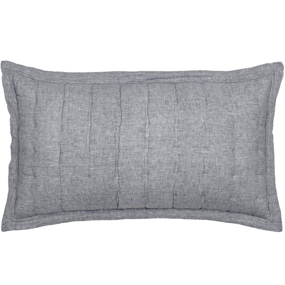 Lush Linen Puff Sham | Black