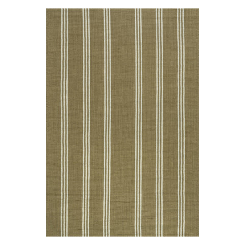 Cinder Stripe Wool Rug | Olive Green