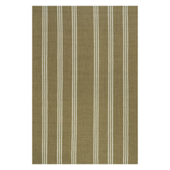 Cinder Stripe Wool Rug | Olive Green