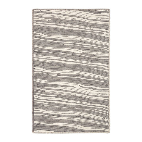 Andres Hand Micro Hooked Wool Custom Rug | Grey