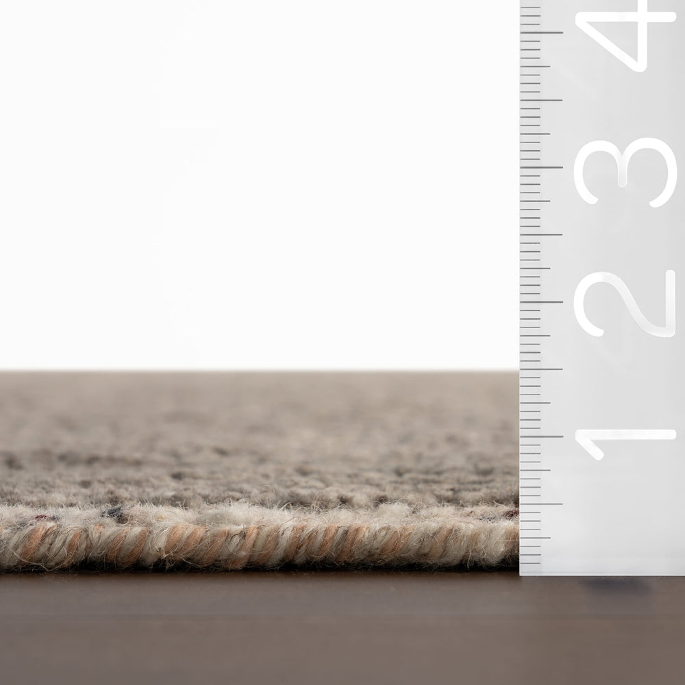 Marnaz Solid Bohemian Rug | Dark Grey