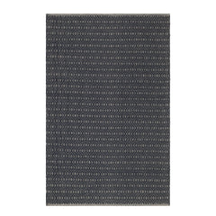 Optic Diamond Handwoven Cotton Rug | Navy/Ivory
