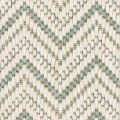 Happy Chevron Woven Indoor/Outdoor Custom Rug Swatch | Seaglass