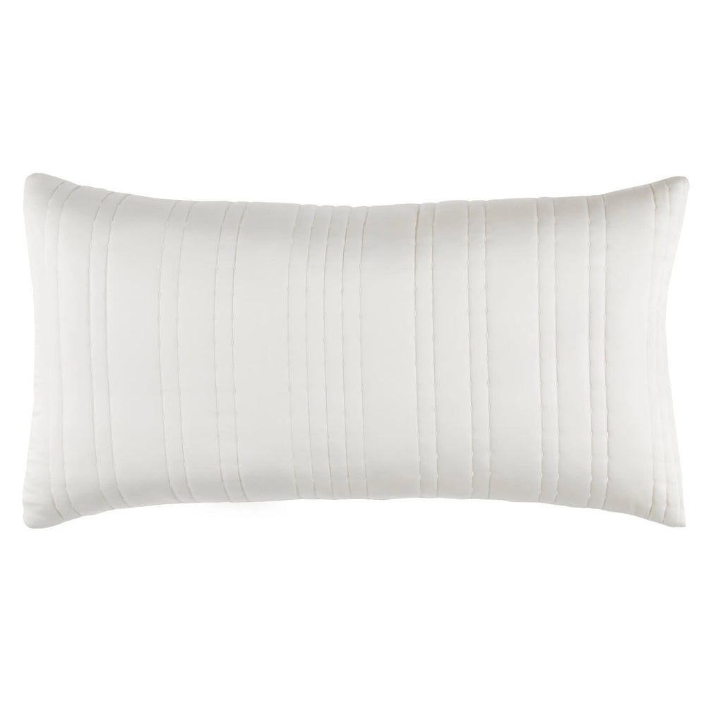 Blissful Bamboo Quilted Sham | Pearl/Silver