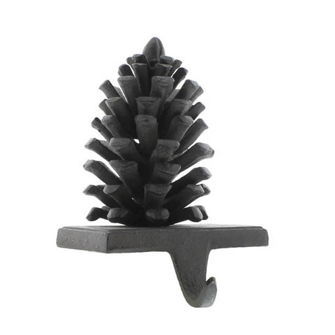 Pinecone Stocking Holder | Brown