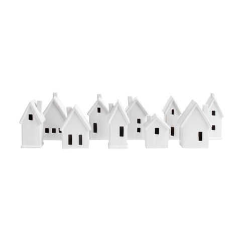 Winter Cottages/Set of 10 | White
