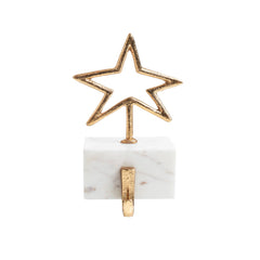 Marble Star Stocking Holder | Metallic