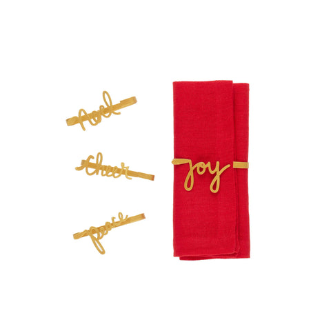 Celebrate Napkin Holders | Gold