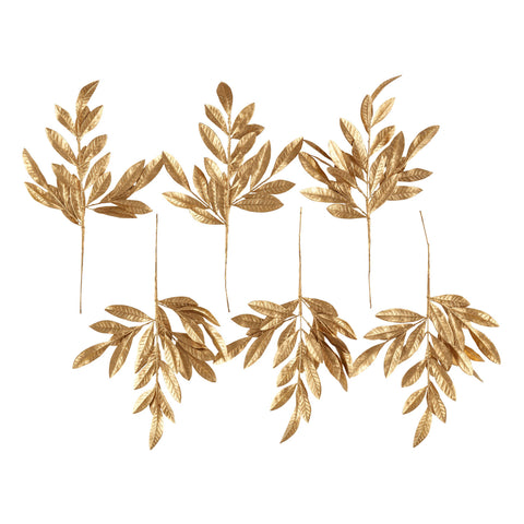 Bay Leaf Pick/Set of 6 | Gold