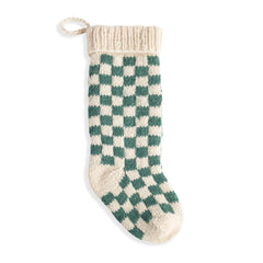 Checkered Stocking | Green
