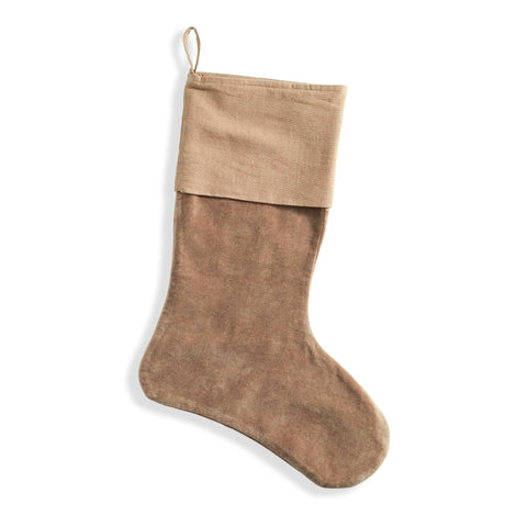 Stone Washed Velvet Stocking | Cedar