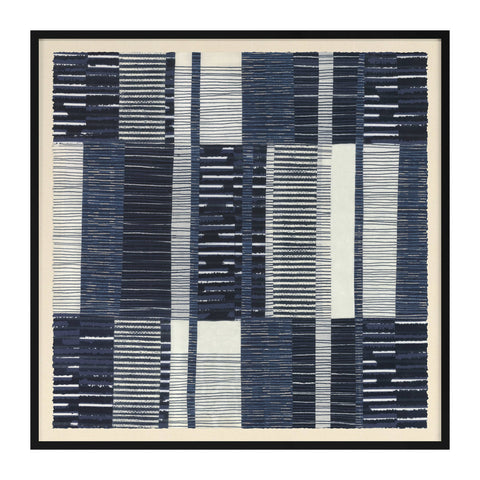 Patchwork Wall Art | Indigo