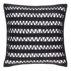 Lanyard Indoor/Outdoor Decorative Pillow Cover | Black