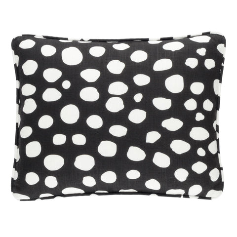 Spot On Indoor/Outdoor Decorative Pillow Cover | Black