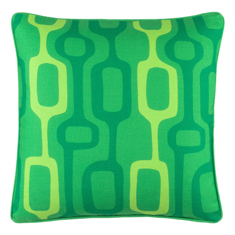 Chain of Fools Indoor/Outdoor Decorative Pillow Cover | Green