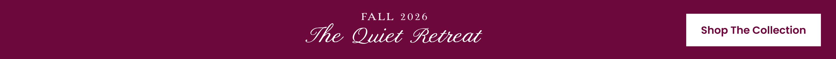 fall 2026 the quiet retreat shop the collection