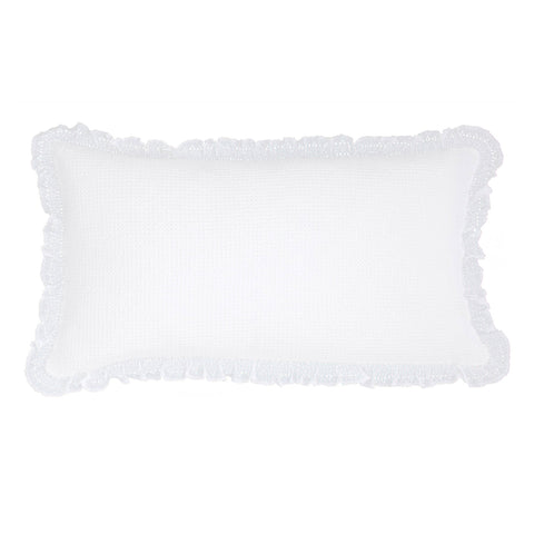 Wruffle Matelasse Decorative Pillow Cover | White
