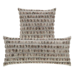 Moonstone Embroidered Decorative Pillow Cover | Neutral