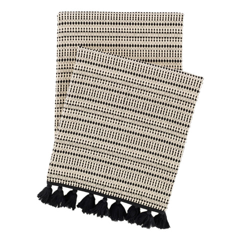 Kumi Jacquard Throw | Black