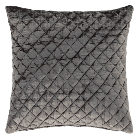 Patina Velvet Decorative Pillow Cover | Grey