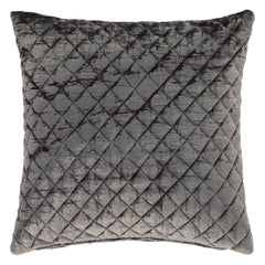 Patina Velvet Decorative Pillow Cover | Grey