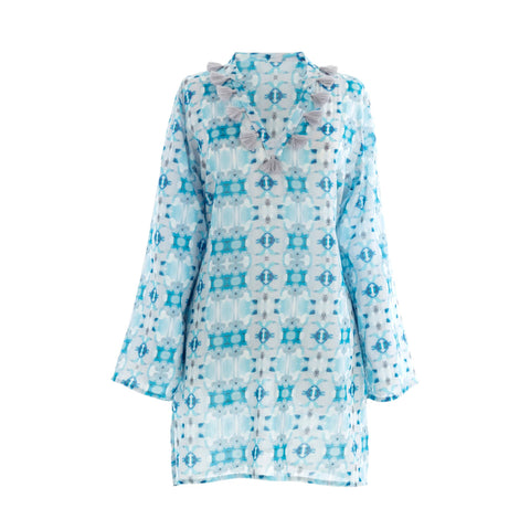 Laurel Voile Tunic | Blue