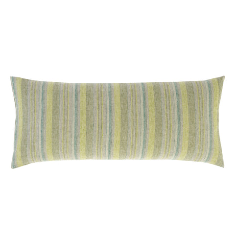Treetop Linen Stripe Decorative Pillow Cover | Green