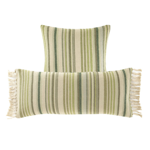 Oslo Stripe Decorative Pillow Cover | Green