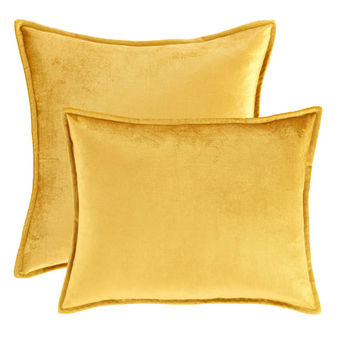 Panne Velvet Decorative Pillow Cover | Gold