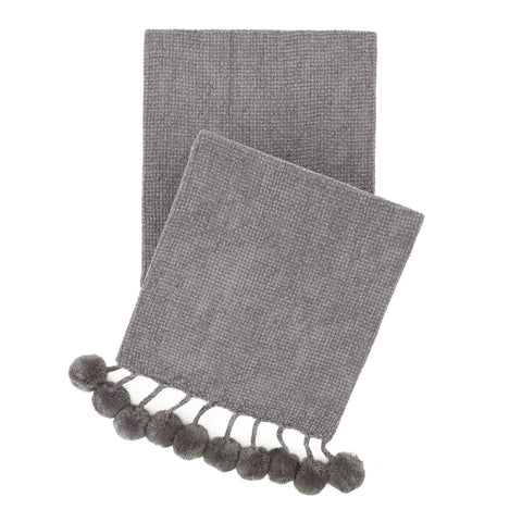 Bauble Chenille Throw | Grey