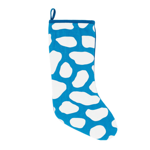 Pebbles Quilted Stocking | Blue
